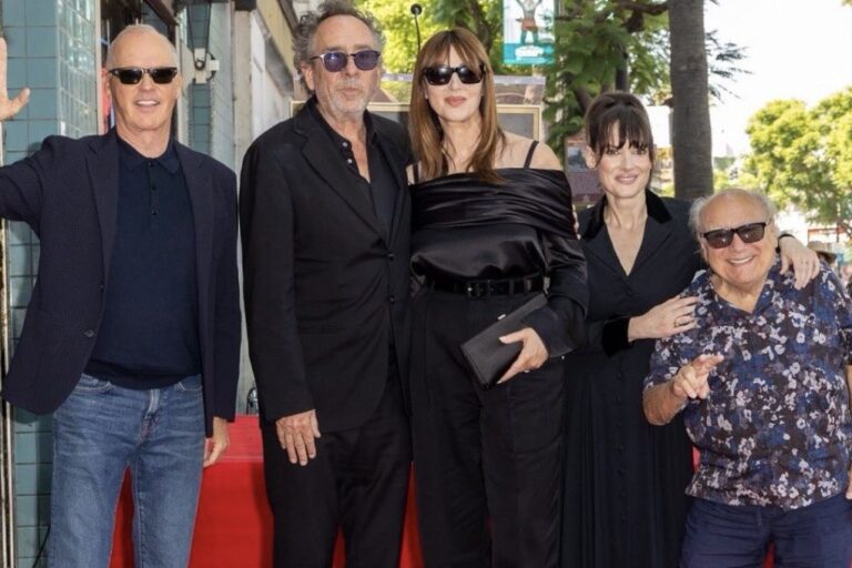 Tim Burton receives a personalized star on the Walk of Fame