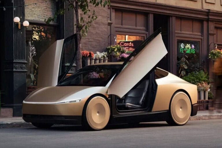 Elon Musk unveiled a two-door robot taxi