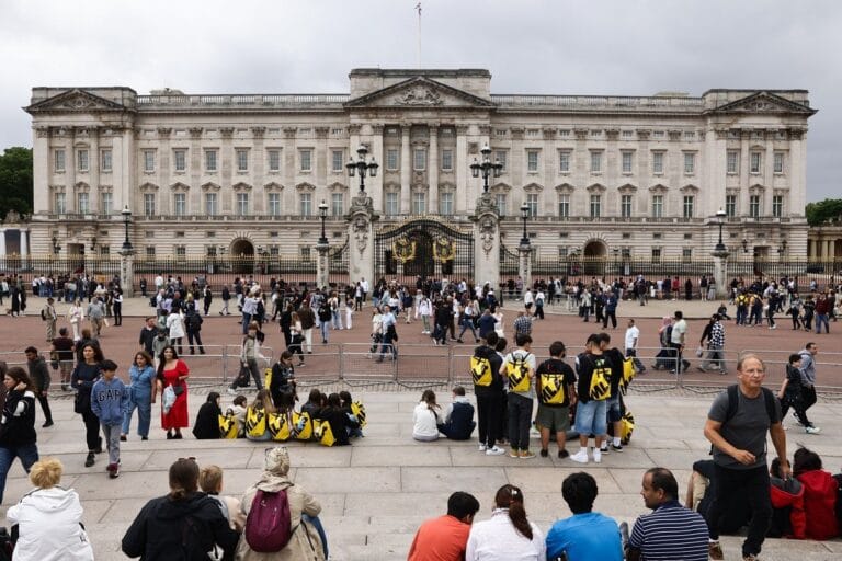 Buckingham Palace is closed for reconstruction