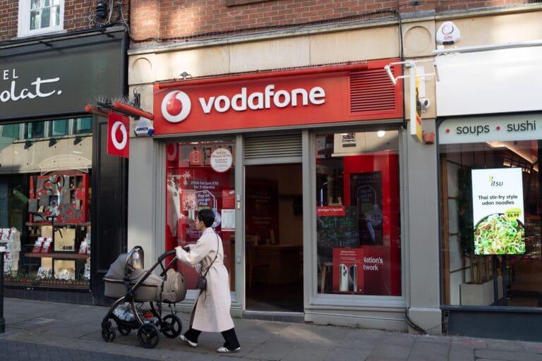Vodafone shares fall 6% on deteriorating performance in Germany