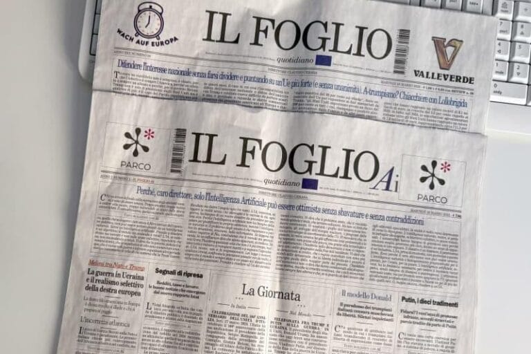 The world's first newspaper created entirely by AI is published in Italy