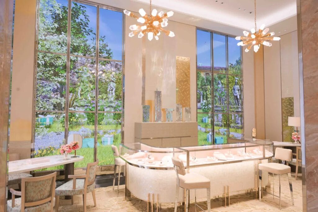 The largest Tiffany & Co. boutique has opened in Milan
