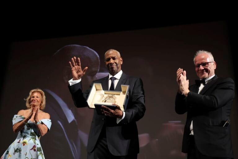 Denzel Washington received the honorary Palme d'Or at the Cannes Film Festival