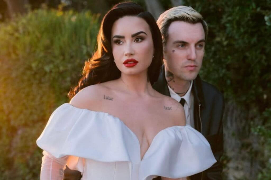 Vintage wedding: Demi Lovato and Jordan Lutes got married