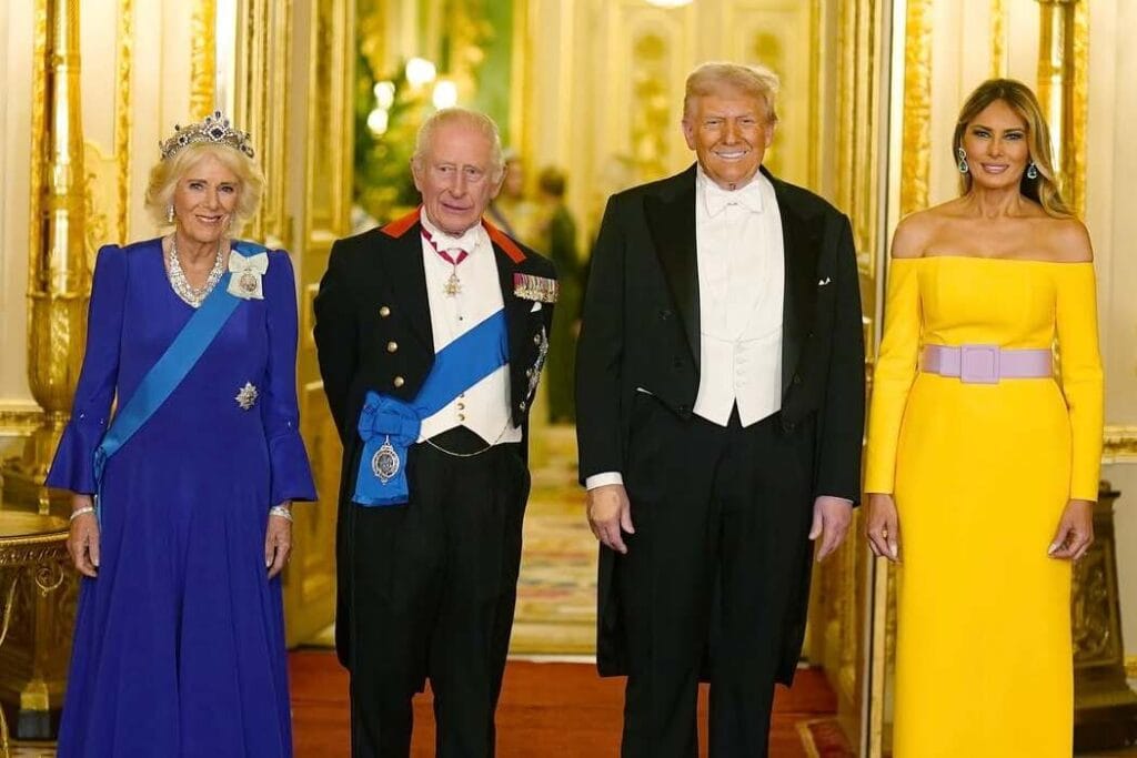 How Charles III and members of the royal family met Trump in Windsor
