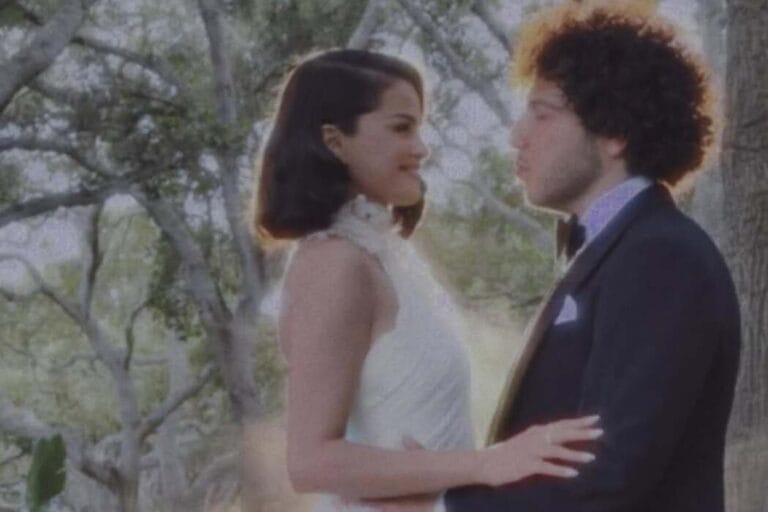 In a Ralph Lauren dress: Selena Gomez got married