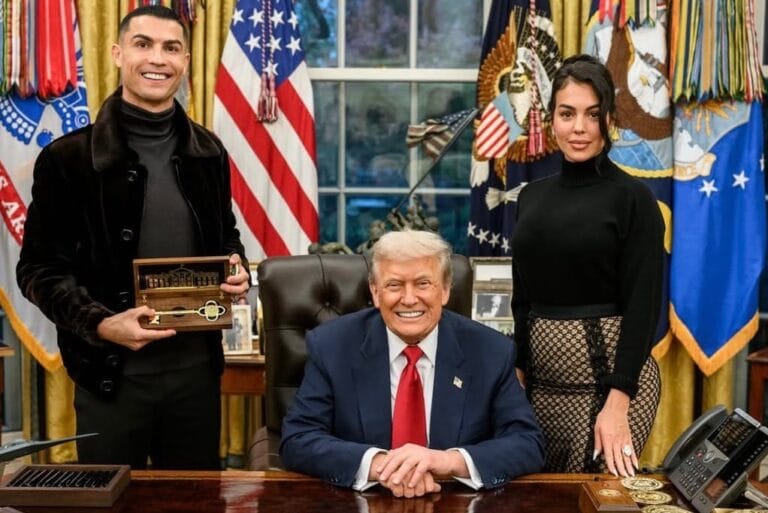 Cristiano Ronaldo and his fiancée visited Donald Trump