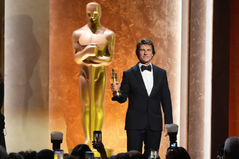 Tom Cruise receives honorary Oscar for outstanding achievement in movie industry