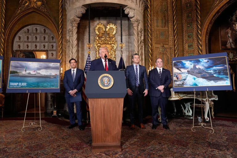 Trump announces new class of warships named after himself