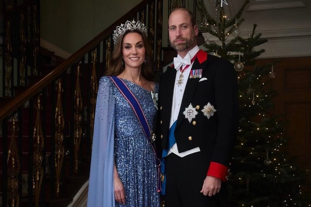 Kate Middleton poses with Queen Victoria's iconic tiara for the first time
