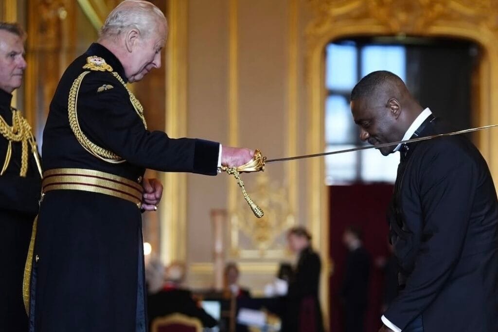 Idris Elba Knighted at Ceremony in Windsor Idris Elba Knighted at Ceremony in Windsor
