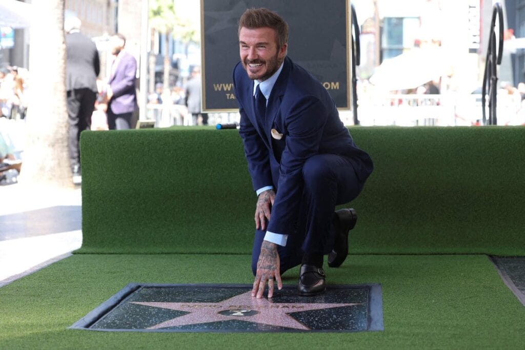 David Beckham Receives His Own Star on the Walk of Fame