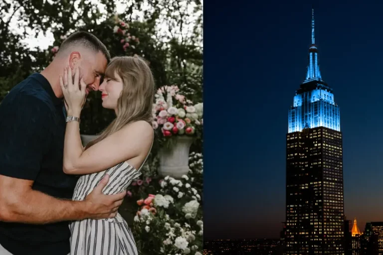 Just Married: Empire State Building changes color to celebrate Taylor Swift's wedding