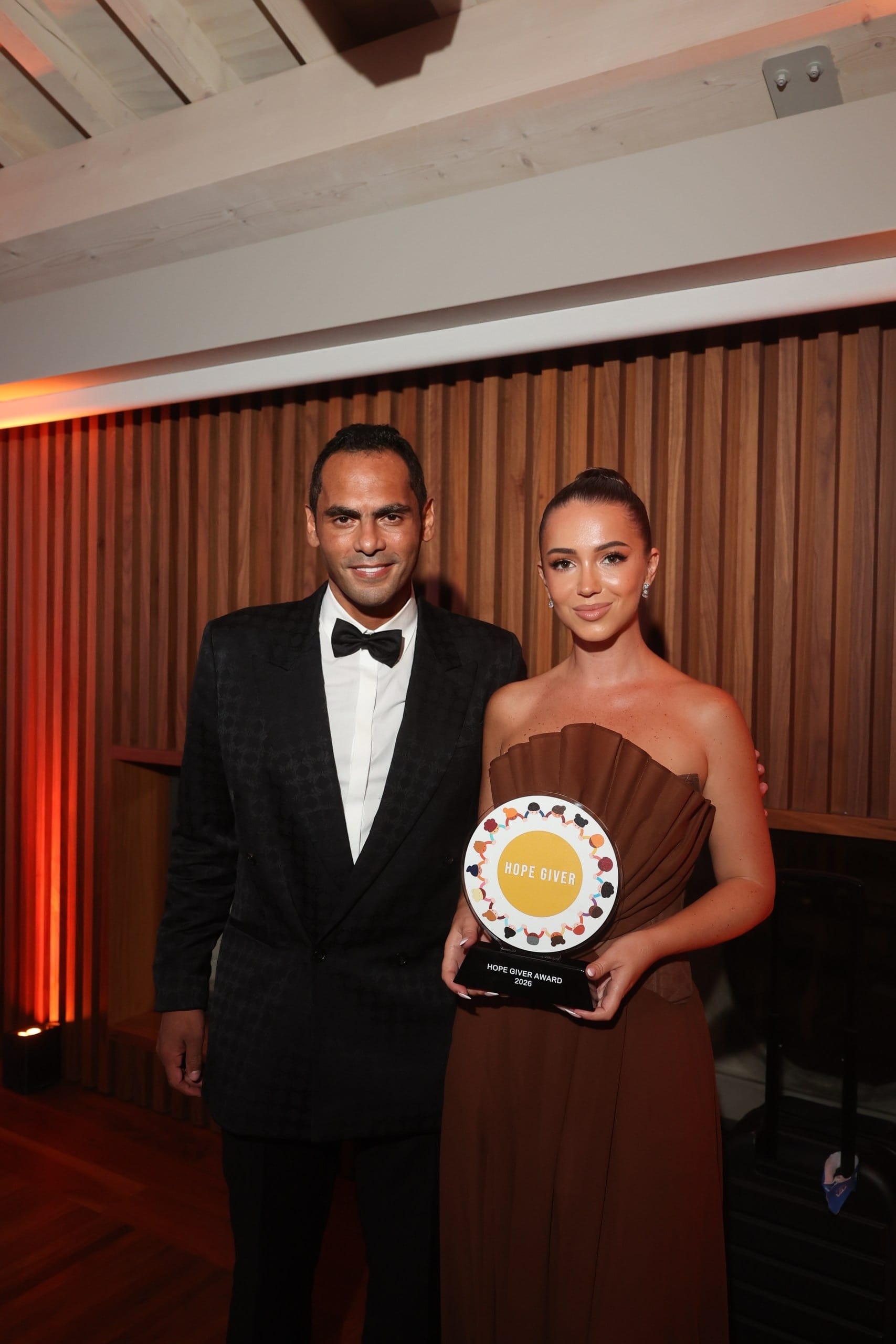 Elvira Paterson at the awards ceremony