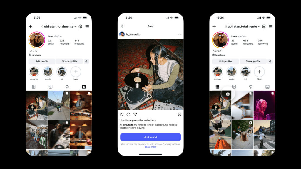 Instagram Introduces Feature to Add Tagged Posts to Profile Grid